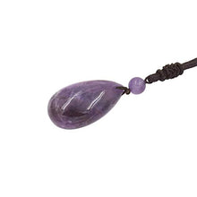 Load image into Gallery viewer, OCARLY Natural Gemstone Drop Pendant Necklace Healing Stone Crystal Chakra Protection Rock Cord Jewelry
