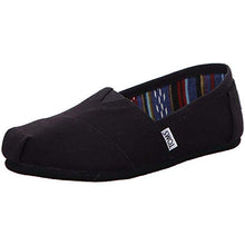 Load image into Gallery viewer, TOMS Women's Classic Alpargata Slip-On Shoe Black On Black Canvas 8.5 M
