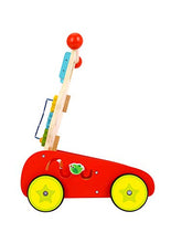 Load image into Gallery viewer, Pidoko Kids Lion Baby Walker Cart with Wheels - Wooden Activity Center Push and Pull Toy - for 1 Year Old and Up
