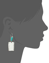 Load image into Gallery viewer, Robert Lee Morris "Mosaic" Sculptural Square Long Drop Earrings
