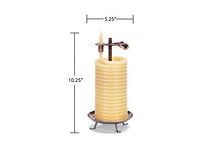 Load image into Gallery viewer, Candle by the Hour 80-Hour Vertical Candle, Eco-friendly Natural Beeswax with Cotton Wick
