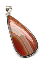 Load image into Gallery viewer, Natural Lake Superior Agate 925 Solid Sterling Silver Pendant 55mm
