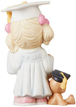 Load image into Gallery viewer, Precious Moments I Did It Graduation Girl With Teddy Bear Bisque Porcelain Home Decor Collectible Figurine 173014
