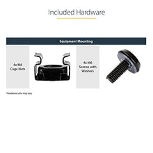 Load image into Gallery viewer, 1U Server Rack Shelf - Universal Vented Rack Mount Cantilever Tray for 19" Network Equipment Rack &amp; Cabinet - Heavy Duty Steel – Weight Capacity 44lb/20kg - 12" Deep Shelf, Black (SHELF-1U-12-FIXED-V)

