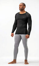 Load image into Gallery viewer, DEVOPS 2 Pack Men's Thermal Long Sleeve Compression Shirts (2X-Large, Black/Black)
