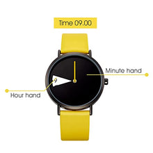 Load image into Gallery viewer, SHENGKE Minimalist Women Watch Ultra-Thin Leather Strap Fashion Quartz Ladies Watches Waterproof Yellow
