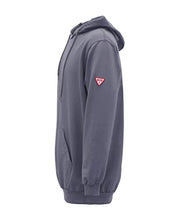 Load image into Gallery viewer, TICOMELA FR Sweatshirt FR Hoodie Pullover shirts 7.5oz Lightweight Gray Flame Resistant Hooded shirts
