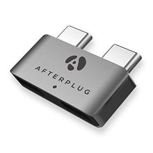 Load image into Gallery viewer, Afterplug Dual Type-C Short Extender, USB-C Thunderbolt 3 Female to Male Extension Adapter, 40Gbps, 100W PD, 5k Video for MacBook Pro 2020 2019 2018 2017 13" 15" 16" &amp; MacBook Air with Case Cover
