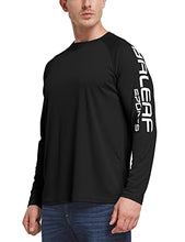 Load image into Gallery viewer, BALEAF Men's Long Sleeve UV Shirts Sun Protection UPF 50+ Shirt SPF Lightweight Quick Dry Rash Guard for Hiking Fishing Black Size M
