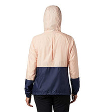 Load image into Gallery viewer, Columbia Women's Flash Forward Windbreaker, Water &amp; Stain Resistant, Peach Cloud/Nocturnal, Large
