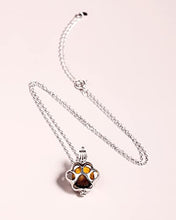 Load image into Gallery viewer, Jewever 925 Sterling Silver with Tiger Eye Stone Cute Cat Claw Pendant Necklaces for Women Gemstones and Crystals Opening Animal Jewelry Gifts 18" Chain

