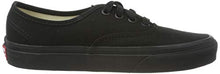 Load image into Gallery viewer, Vans Authentic Unisex Skate Trainers Shoes Black 11 B(M) US Women / 9.5 D(M) US Men

