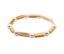Load image into Gallery viewer, Freshwater and Mother of Pearl Bracelet
