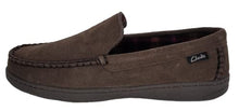 Load image into Gallery viewer, Clarks Men's Freddie Suede Moccasin House Shoe Indoor &amp; Outdoor Slip Resistant Flexible Outsole Slipper (11 M US, Medium Brown)
