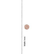 Load image into Gallery viewer, LIFETIME JEWELRY 1mm Rope Chain Necklace 24k Real Gold Plated for Women and Men (White Gold, 20)
