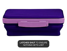 Load image into Gallery viewer, It's Academic Flexi Storage Boxes with Lids, Collapsible Pencil Case for Craft and School Supplies, 4-Pack, Assorted
