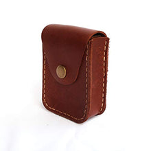 Load image into Gallery viewer, Hand Crafted Genuine Leather Cigarette Case,Retro, Flip Top pocket Handmade Pouch Case Holder with Pocket Belt Loop
