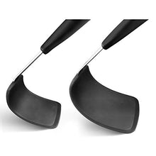 Load image into Gallery viewer, Unicook 2 Pack Flexible Silicone Spatula, Turner, 600F Heat Resistant, Ideal for Flipping Eggs, Burgers, Crepes and More, Black
