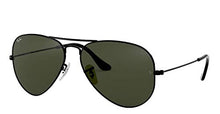 Load image into Gallery viewer, Ray-Ban RB3025 Aviator Sunglasses (58 mm, Gold Metal Frame/Non-Polarized Green G-15 Lens)

