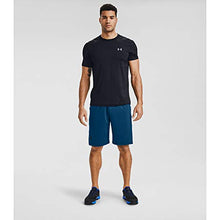 Load image into Gallery viewer, Under Armour Men's Raid 10-inch Workout Gym Shorts , Graphite Blue (581)/Black , Medium
