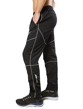 Load image into Gallery viewer, BALEAF Men's Winter Cycling Pants Cold Weather Running Gear Thermal Mountain Bike Apparel Windproof Jogging Black XL
