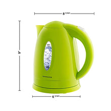 Load image into Gallery viewer, Ovente Electric Kettle 1.7 Liter Cordless Hot Water Boiler, 1100W with Automatic Shut-Off and Boil Dry Protection, Fast Boiling BPA-Free Portable Instant Heater for Making Tea, Coffee, Black KP72B
