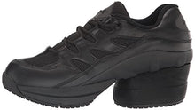 Load image into Gallery viewer, Z-CoiL Women's Freedom Slip Resistant Enclosed Coil Leather Tennis Shoe (Black, Numeric_9)
