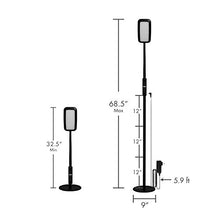Load image into Gallery viewer, Tenergy LED Floor Lamp Desk Lamp, 2-in-1 Dimmable Task Lamp with 4 Color Temperatures, 5 Dimming Levels, 60-Min Timer, Flexible Gooseneck, Touch Control Floor Lamp for Reading/Crafting, 2000 Lumens
