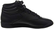 Load image into Gallery viewer, Reebok Women's Freestyle Hi Sneaker, Black 2, 8.5
