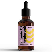 Load image into Gallery viewer, Vimty Vitamin C Serum for Face with Hyaluronic Acid - Anti-Aging Brightening Serum, Facial Skin Care Products for Hydrating Skin, Reducing Fine Lines, Repairing Skin Damage, Collagen Synthesis - 1oz.
