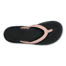 Load image into Gallery viewer, OluKai Kulapa Kai Women's Beach Sandals, Quick-Dry Flip-Flop, Water Resistant, Compression Molded Footbed &amp; Wet Grip Soles, Petal Pink/Black, 10
