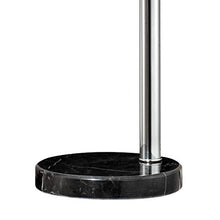 Load image into Gallery viewer, Allegra Mid Century Modern Arc Floor Lamp 5-Light Chrome Marble Base Crystal Ball Shades Foot Dimmer for Living Room - Possini Euro Design
