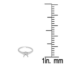 Load image into Gallery viewer, Dazzlingrock Collection 0.05 Carat (ctw) 14K Round Diamond Ladies Engagement Semi-Mount Ring, White Gold, Size 6.5
