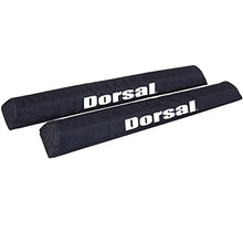 Load image into Gallery viewer, DORSAL Aero Narrow Crossbar Roof Rack Pads for Car Surfboard Kayak SUP Snowboard Racks 20/28/34 Inch Long [Pair] Black 28"
