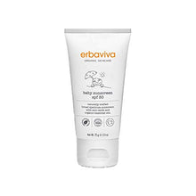 Load image into Gallery viewer, Erbaviva Organic Baby Sunscreen 2.5 Ounce - Coral Reef Safe, Natural, UVA &amp; UVB Protection, Water Resistant, Infused with Essential Oils
