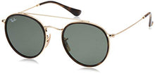Load image into Gallery viewer, Ray-Ban Unisex-Adult RB3647N Double Bridge Sunglasses, Gold/Crystal Green, 51 mm
