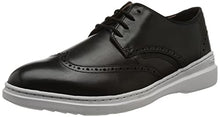 Load image into Gallery viewer, Clarks Men's Dennet Wing Oxford, Black Leather, 8
