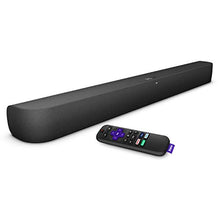 Load image into Gallery viewer, Roku Smart Soundbar, 4K/HD/HDR streaming media player &amp; exceptional audio includes Roku voice remote
