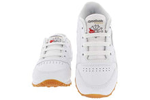 Load image into Gallery viewer, Reebok baby boys Classic Leather Sneaker, White/Gum, 2 Toddler US
