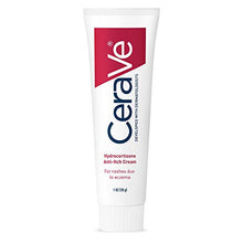 Load image into Gallery viewer, CeraVe Hydrocortisone Cream 1% | Anti-Itch Cream with Temporarily Relief from Rashes with Eczema-Prone &amp; Dry Skin | Itch Relief Cream | Fragrance Free | 1 Ounce

