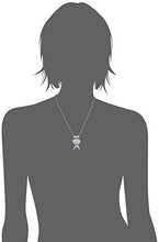 Load image into Gallery viewer, Alex and Ani Women's Blue Lace Agate 22 inch Adjustable Necklace, Rafaelian Silver
