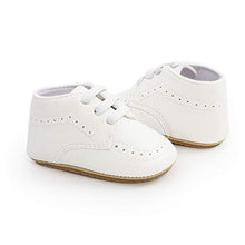 Load image into Gallery viewer, Meckior Infant Baby Boys Girls Classic PU Leather Wedding Loafers Brogue Toddler Oxford Dress Shoes First Steps Walking Flat Lazy Crib Shoe
