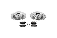 Load image into Gallery viewer, Power Stop K5839 Rear Z23 Carbon Fiber Brake Pads with Drilled &amp; Slotted Brake Rotors Kit
