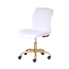 Load image into Gallery viewer, Mainstays White Plush Velvet Office Chair
