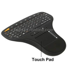 Load image into Gallery viewer, XIAOMIN 2.4GHz Mini Wireless Keyboard with Touchpad&amp; USB Mini Receiver, Size: 137 x 125 x 28mm Durable

