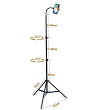 Load image into Gallery viewer, Haitent Retractable Adjustable Cell Phone Tall Tripod Stand Holder for iPhone 11 Pro Max,iPhone Xs Max,8,7 Plus, 6 Plus,360 Degree Rotatable Flexible Universal Gooseneck Smartphone Stand with Clamp
