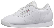 Load image into Gallery viewer, Reebok Unisex-Kid's Princess Sneaker, White/Grey, 1 M US Little Kid
