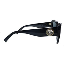 Load image into Gallery viewer, Versace VE 4384B GB1/87 Black Plastic Square Sunglasses Grey Lens
