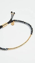 Load image into Gallery viewer, gorjana Women's Power Gemstone Bracelet for Courage, Gold/Snowflake Obsidian, One Size
