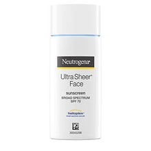 Load image into Gallery viewer, Neutrogena Ultra Sheer Liquid Daily Facial Sunscreen with Broad Spectrum SPF 70, Non-Comedogenic, Oil-Free &amp; PABA-Free Weightless UVA/UVB Sun Protection, 1.4 fl. oz
